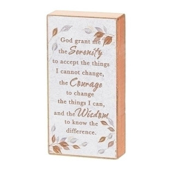 Home Decor-Prayer Block-Serenity (4")