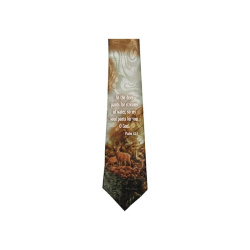  Tie-As The Deer-Polyester-Brown